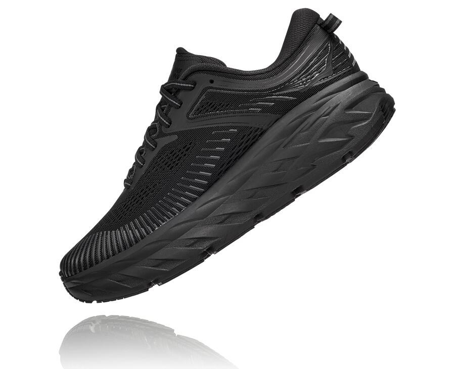 Chaussure Running Hoka One One Bondi 7 Femme - Noir - ODT-138429